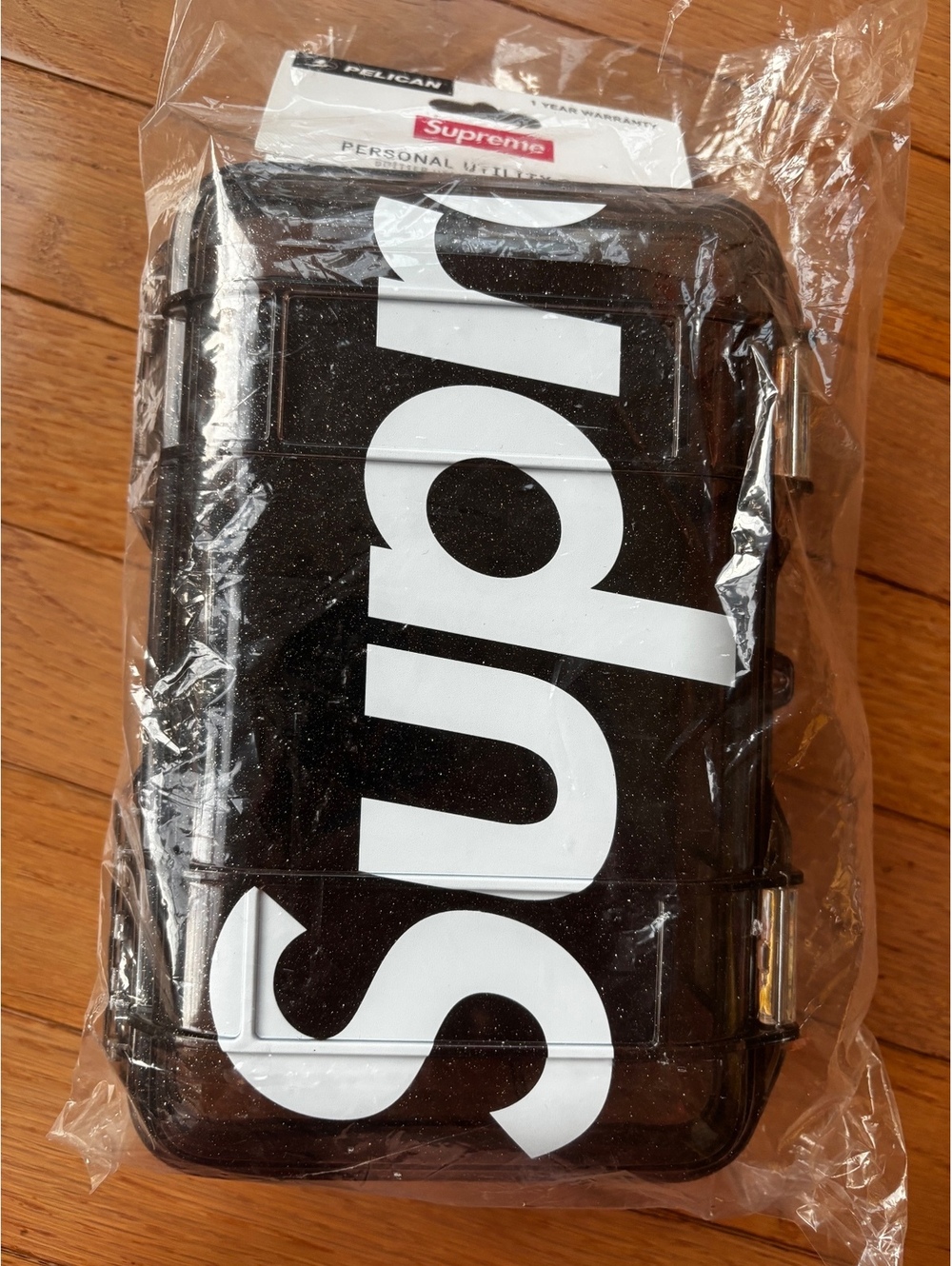 Supreme x Pelican Personal Utility Case in Black Sparkle